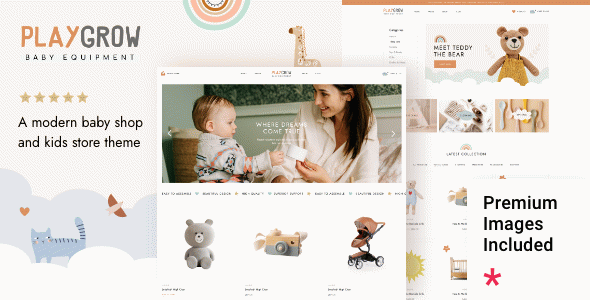 PlayGrow - Baby Shop and Kids Store WordPress Theme