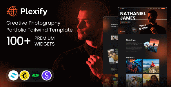 Plexify - Photography Portfolio Tailwind CSS Template
