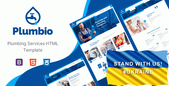 Plumbio - Plumbing Services HTML Template