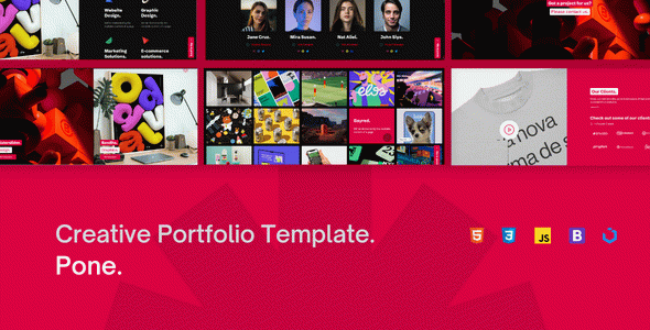 Pone - Creative Agency Portfolio Template
