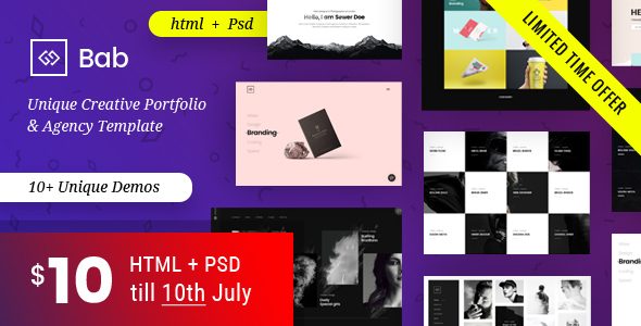 Portfolio HTML Template - BAB