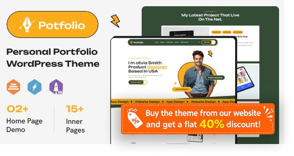 Potfolio - Personal Portfolio WordPress Theme