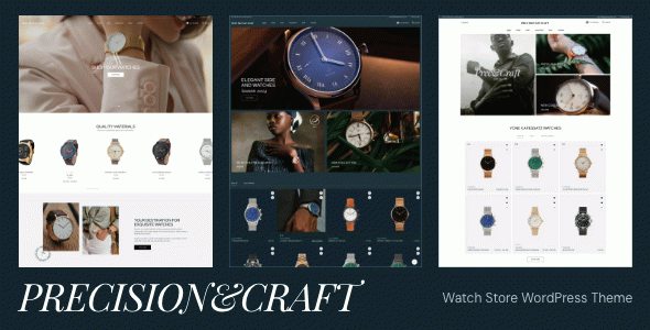 Precision&Craft - Watch Store WooCommerce WordPress Theme