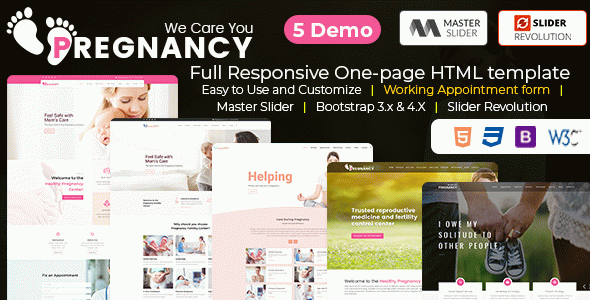 Pregnancy Medical HTML Template