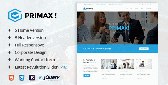 Primax! - Corporate Business Template