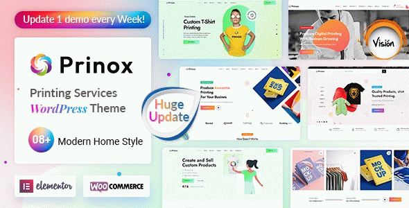 Prinox - Printing Services WordPress Theme