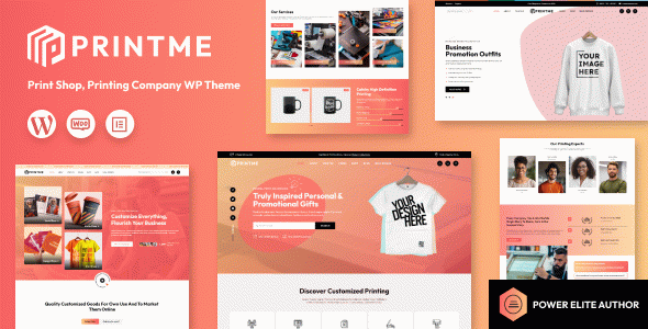 Printme - Printing Company, Press Services Theme