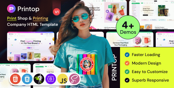 Printop - Print Shop & Printing Company HTML Template