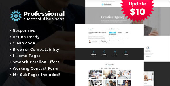 Professional - Creative Agency & Business HTML Template