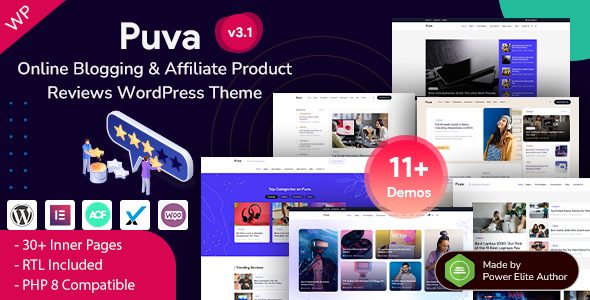 Puva ??? Online Blogging & Affiliate Product Review WordPress Theme