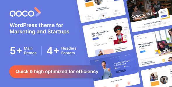 Qoco - Business, Marketing and Finance WordPress theme