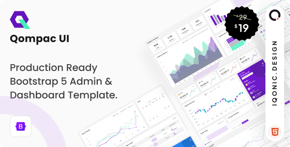Qompac UI - Responsive Bootstrap 5 Admin Dashboard Template