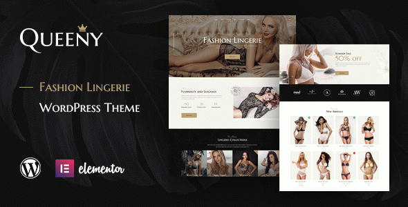 Queeny - Fashion Lingerie WordPress Theme