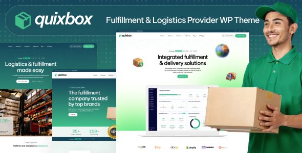 Quixbox – Fulfillment & Logistics Provider WordPress Theme