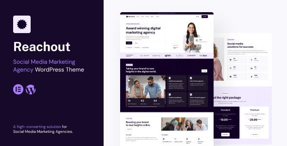 Reachout - Social Media Marketing Agency WordPress Theme