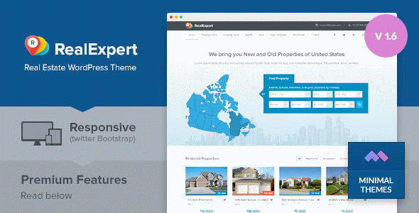 Real Expert - Responsive Real Estate and Property Listing WP Theme