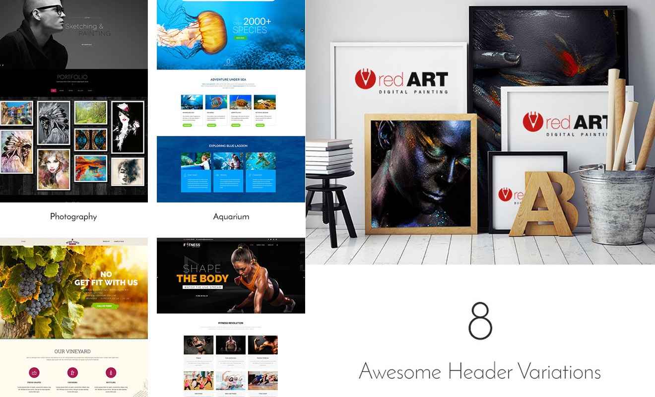 Red Art ??? Photography & Artist Portfolio Theme