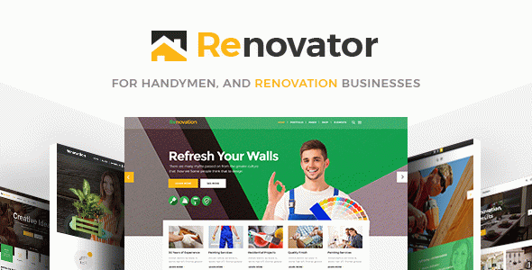 Renovator - Contractors and Renovation Business WordPress Theme