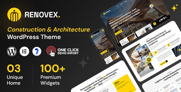 Renovex - Construction Company WordPress Theme