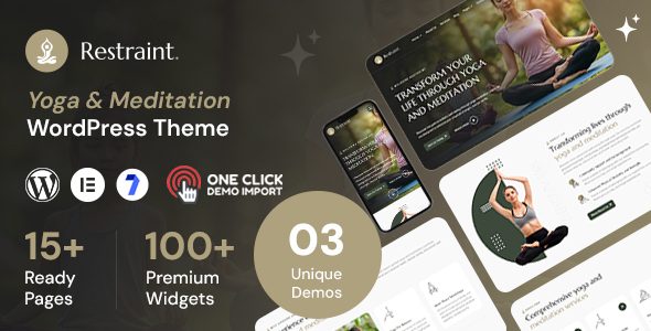 Restraint - Yoga WordPress Theme