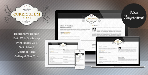 Retro Elegance - CV / Resume Html Template
