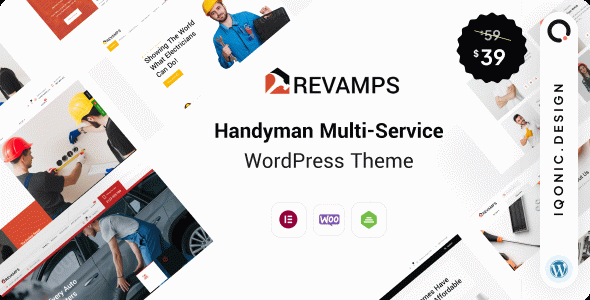 Revamps - Handyman WordPress Theme for Service Businesses
