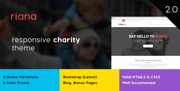 Riana - Charity HTML Template