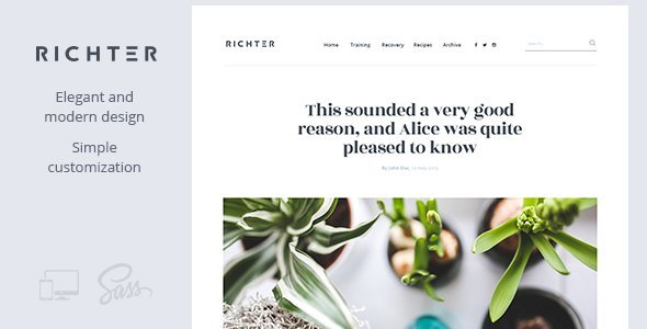 Richter ??? Creative WordPress Blog Theme