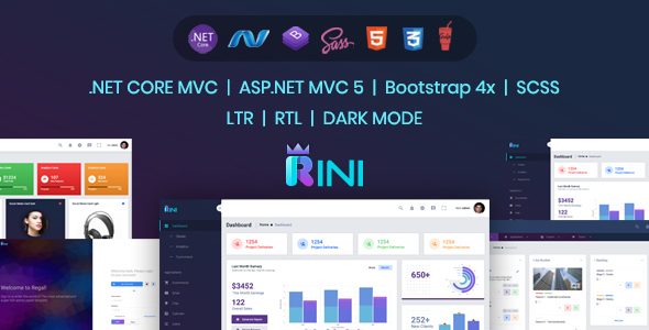 Rini - .Net Core, Bootstrap 4 Admin Template
