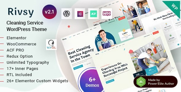 Rivsy – Cleaning Services WordPress Theme