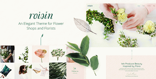 Roisin - Flower Shop and Florist WordPress Theme