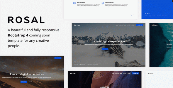 Rosal - Creative Coming Soon Template