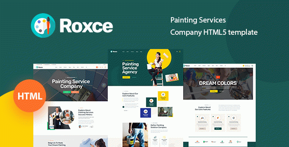 Roxce – Painting Services Company HTML5 Template