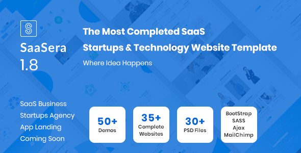 SaaSera - Software, App & SaaS Startups Template
