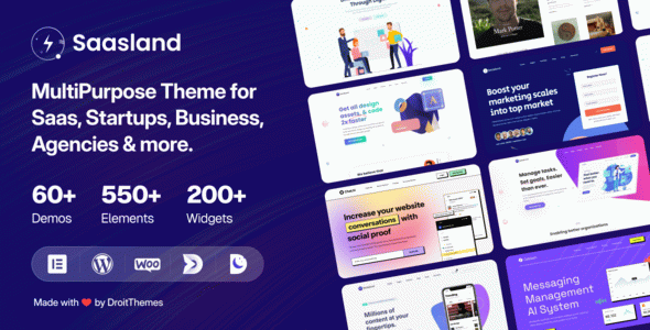 Saasland - Saas, Startup, Technology & IT Solutions WordPress Theme