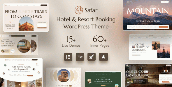 Safar - Hotel & Resort Booking WordPress Theme