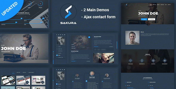 Sakura - Resume, CV, Portfolio, vCard