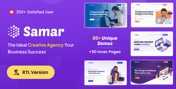 Samar | Creative Agency Bootstrap Template + RTL