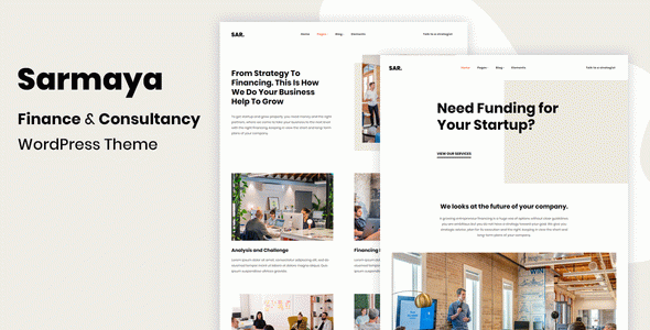 Sarmaya ??? Finance & Consultancy WordPress Theme