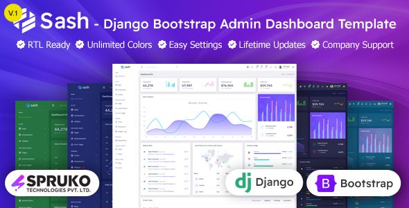 Sash – Django Admin & Dashboard Template