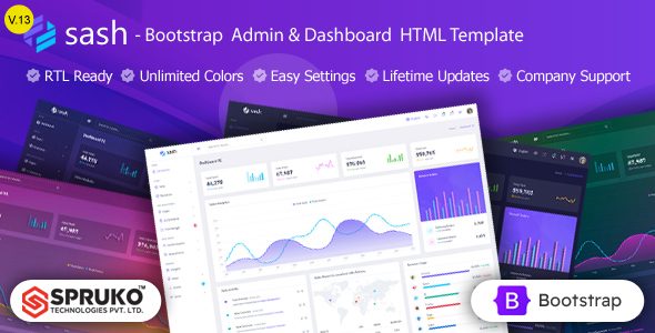 Sash - HTML Admin Dashboard Bootstrap Template