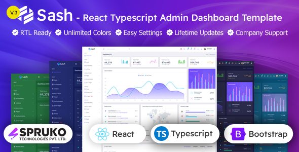 Sash - ReactTS Admin & Dashboard Template