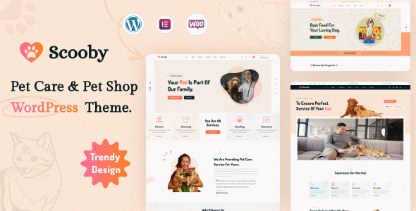 Scooby - Pet Care and Pet Shop WordPress Theme