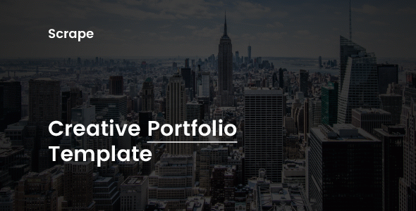 Scrape - Creative Portfolio Template