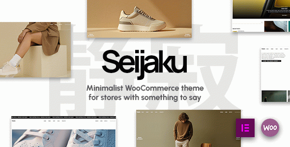 Seijaku - Minimalist WooCommerce Theme for Modern Stores