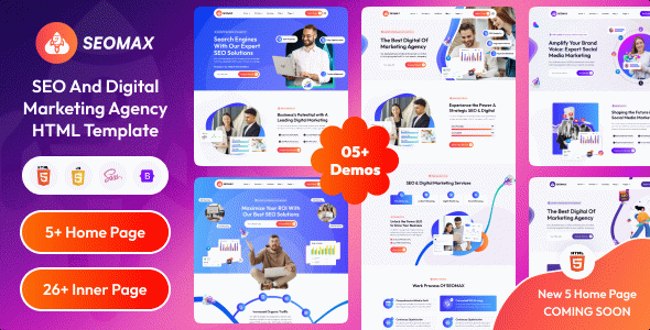 SEOMAX - SEO & Digital Marketing Agency HTML Template