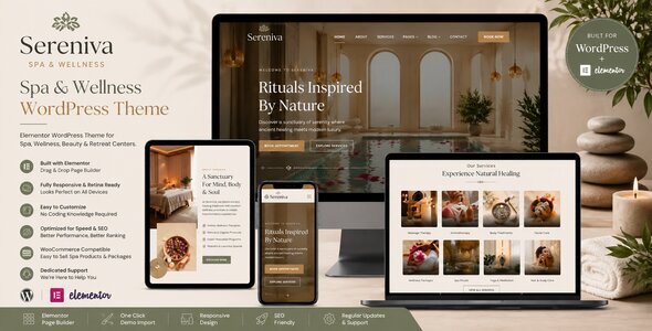 Sereniva ??? Spa & Wellness WordPress Theme