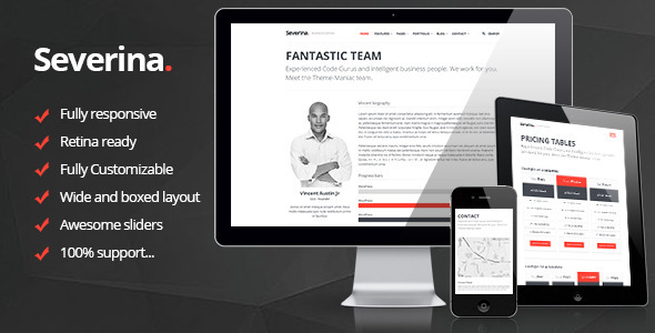 Severina - Responsive Multi-Purpose HTML Template