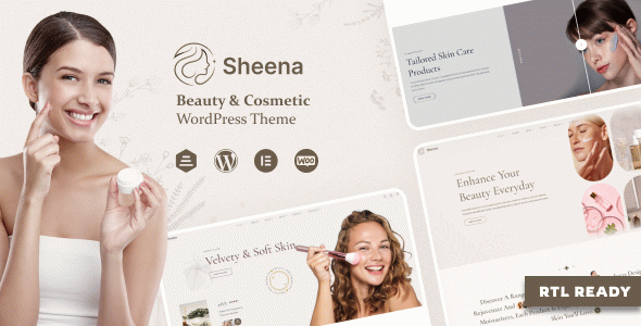 Sheena - Beauty Cosmetic Shop WordPress Theme