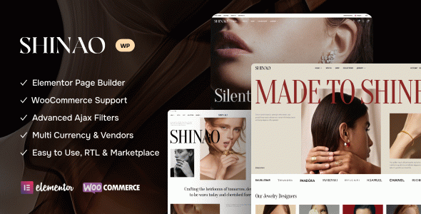 Shinao - Jewelry Store WooCommerce WordPress Theme